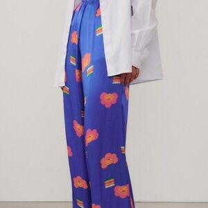 American Vintage Blue WOMEN'S TROUSERS SHANING